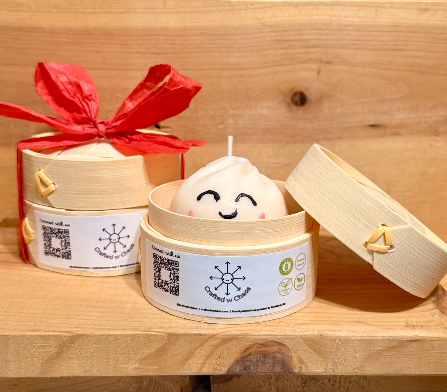 Lunar New Year Bao Steamer Basket Gift Set